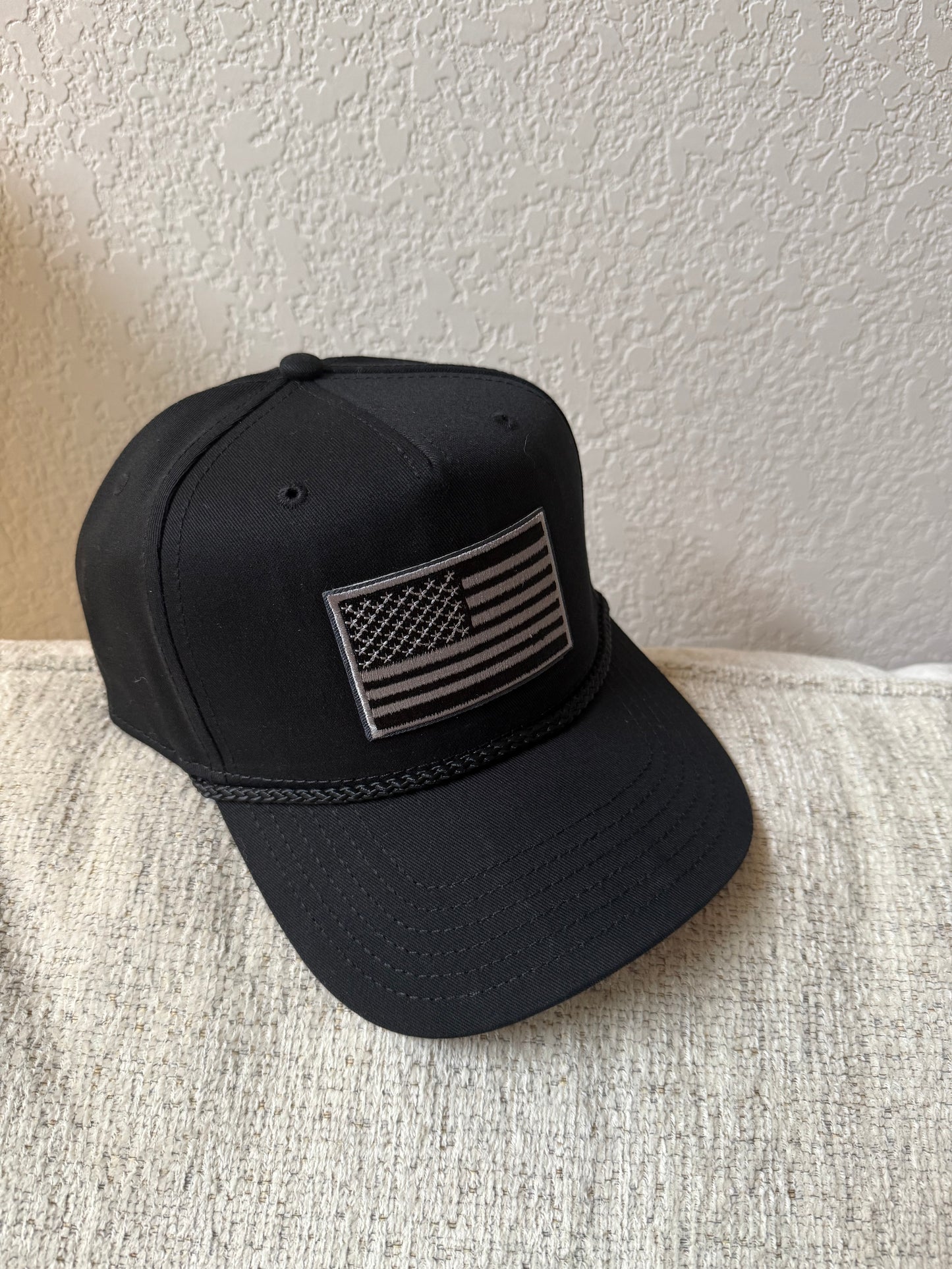 Black American Flag Hat