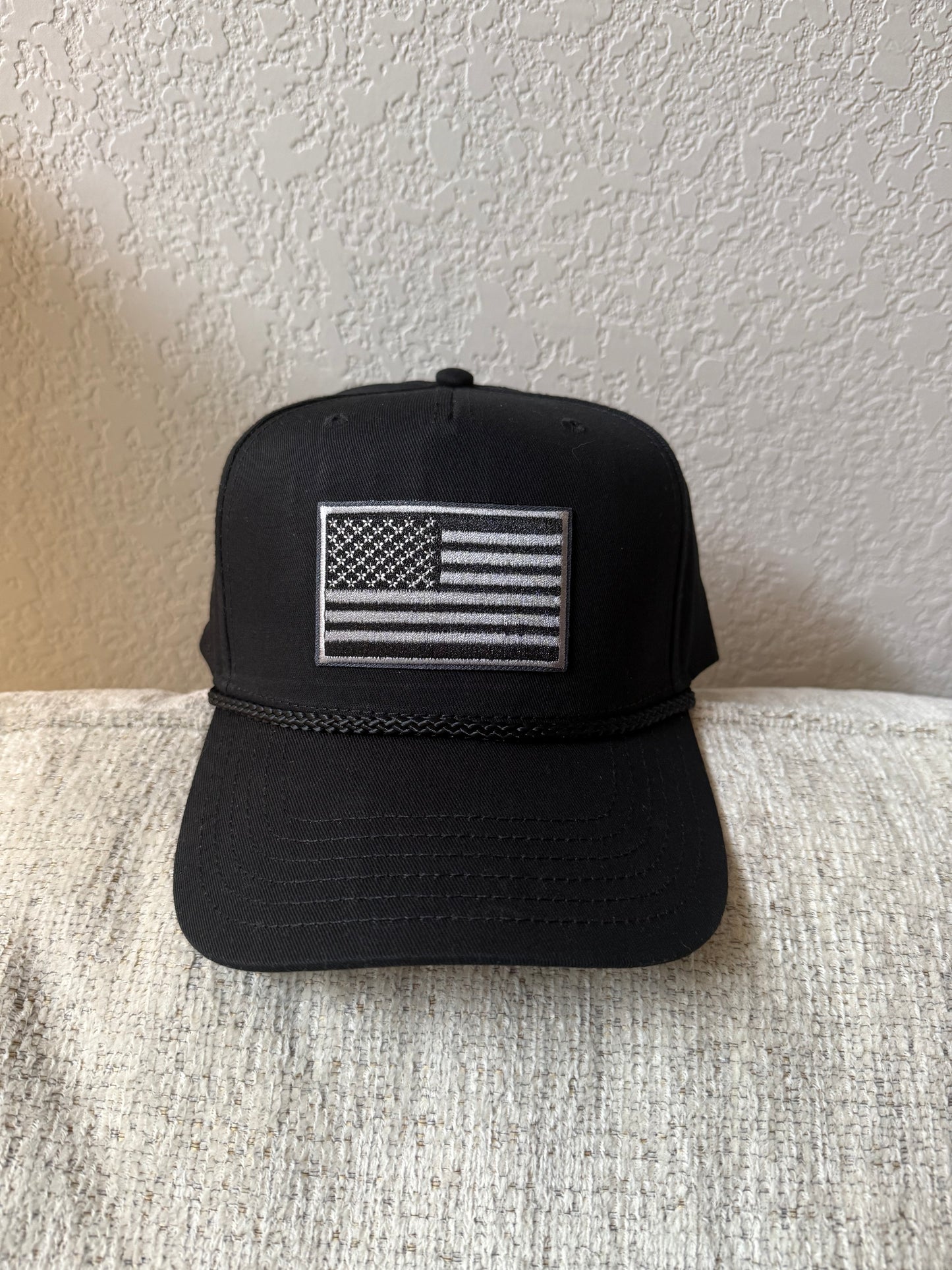 Black American Flag Hat