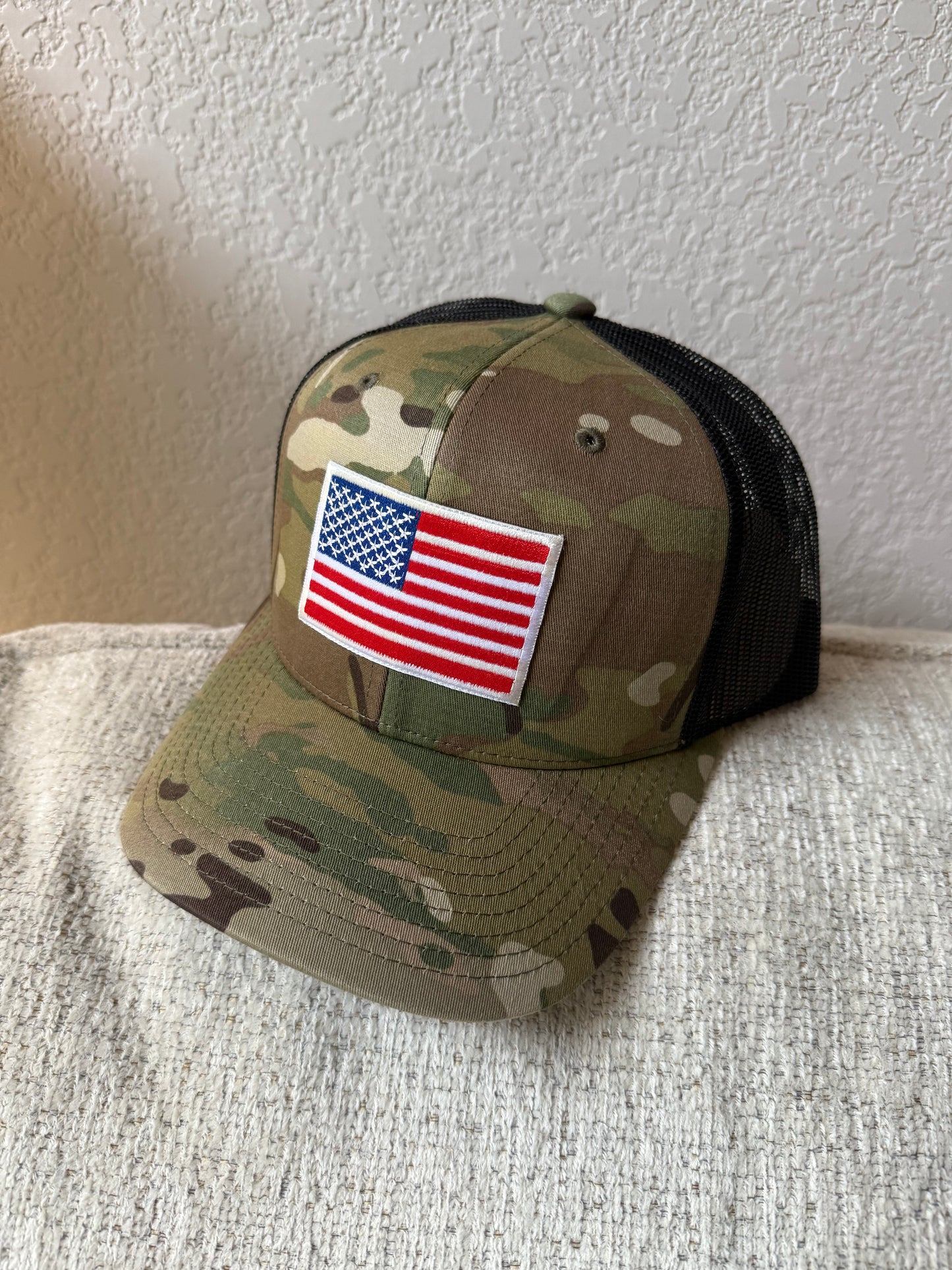 Camo American Flag Hat