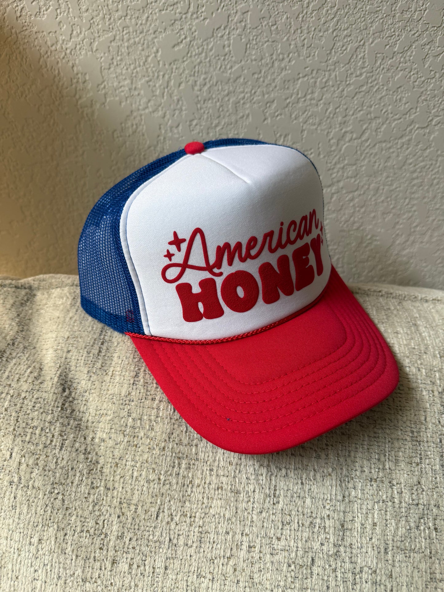 American Honey Puff Print Hat