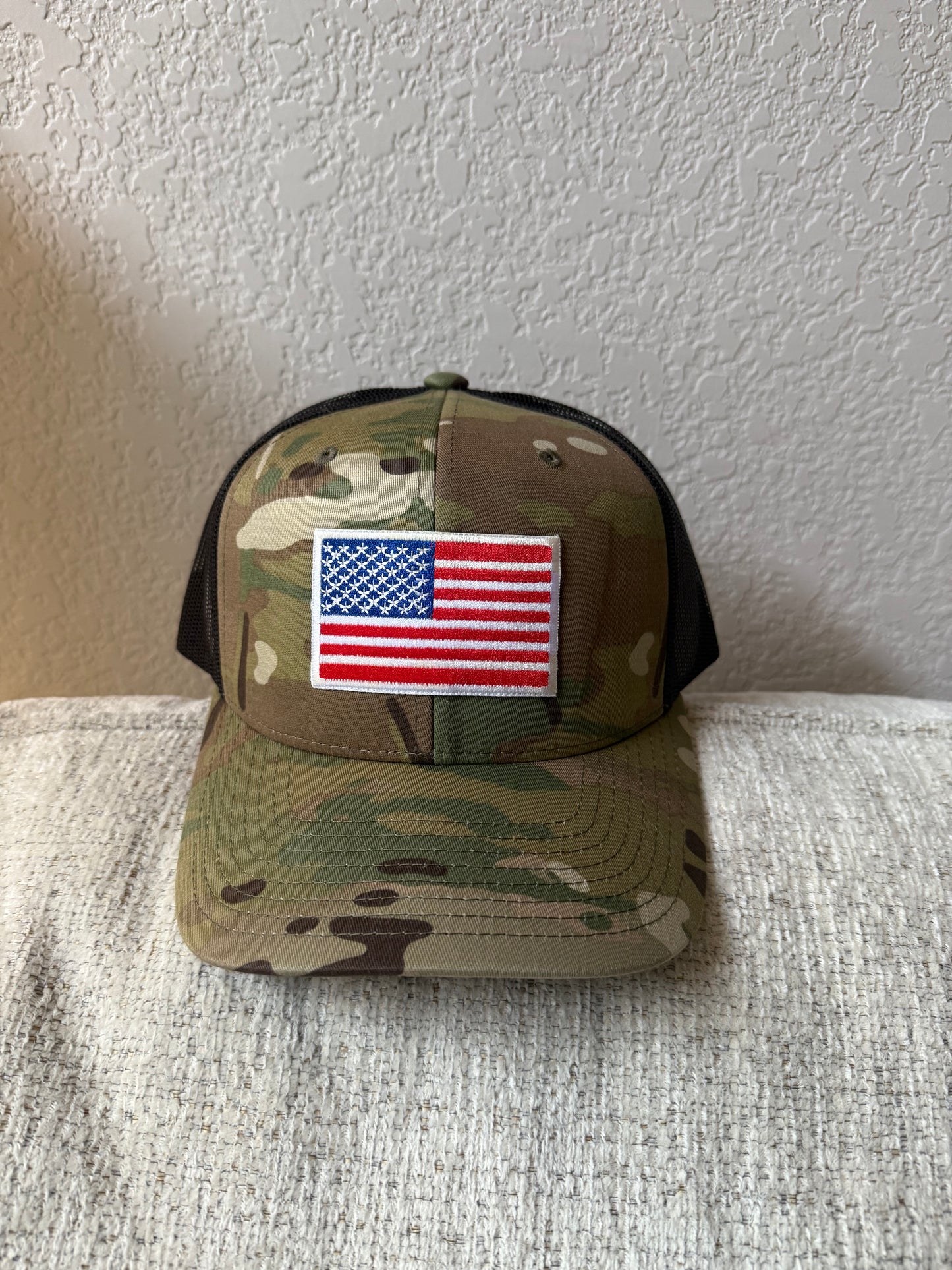 Camo American Flag Hat
