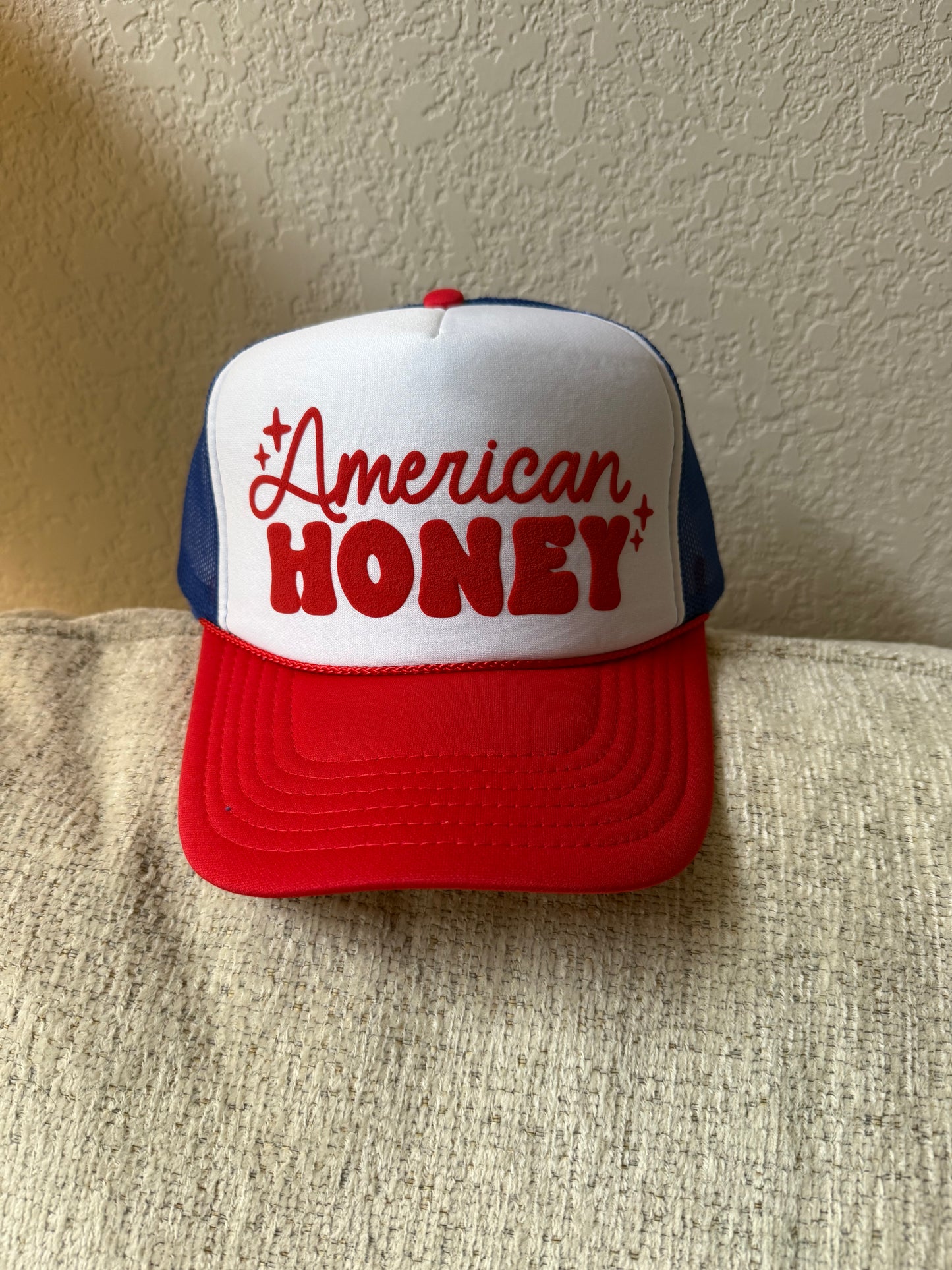 American Honey Puff Print Hat