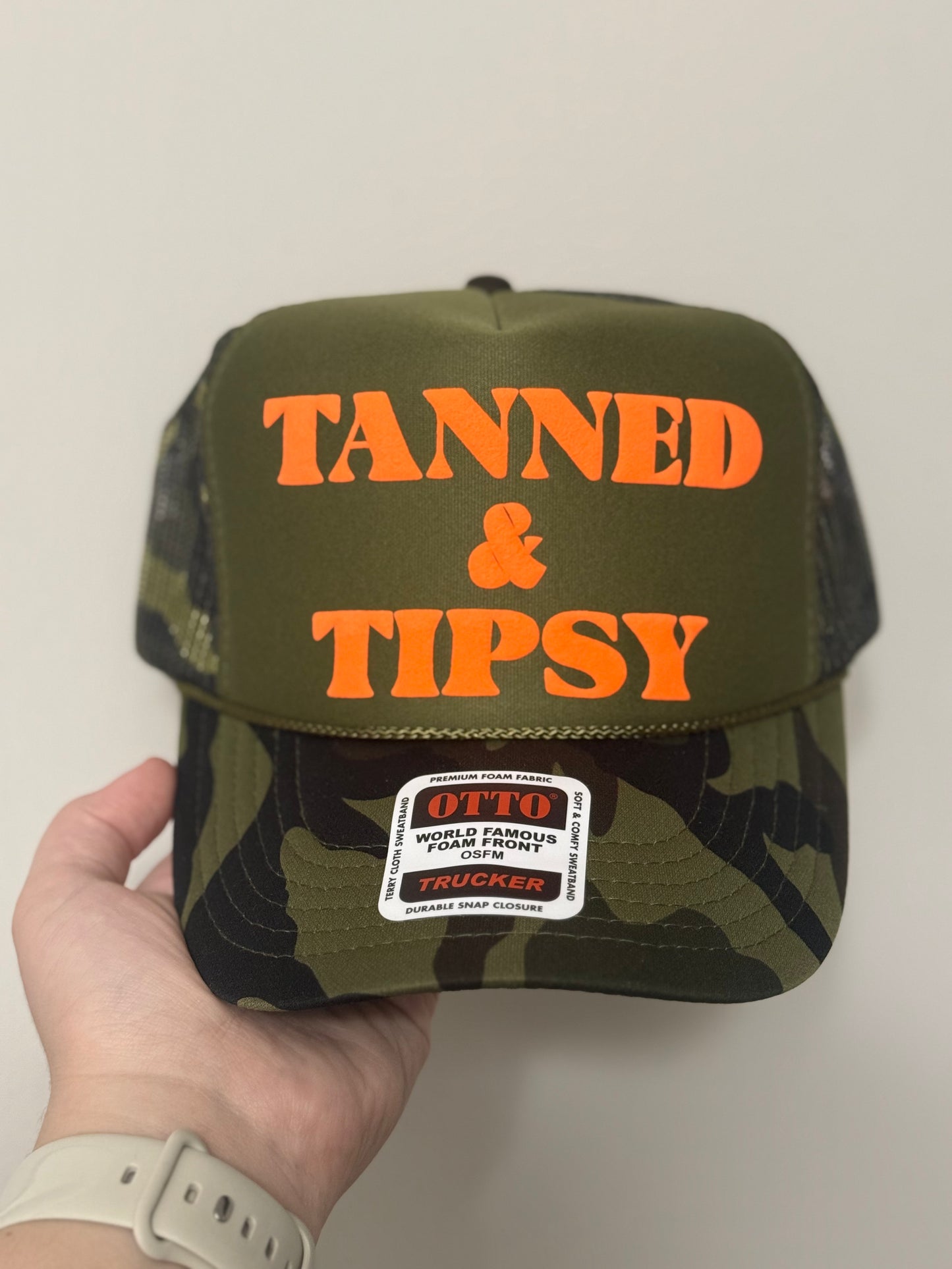 Puff Print Hat - Tanned & Tipsy
