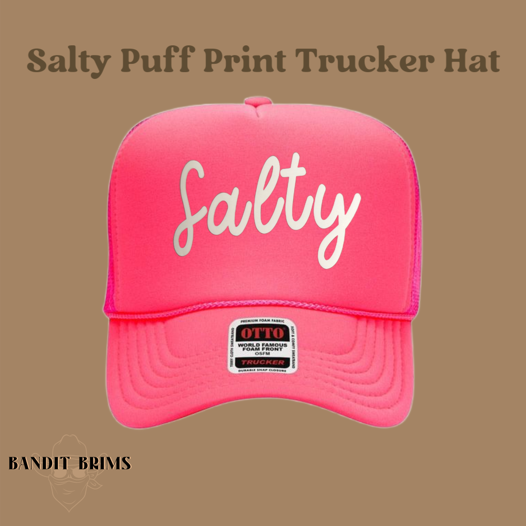 Puff Print Hat - Salty