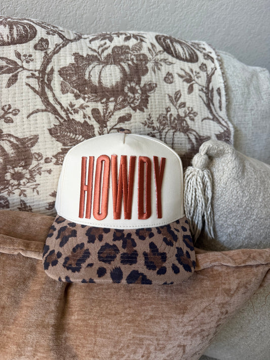 Faux Embroidery Trucker - Howdy