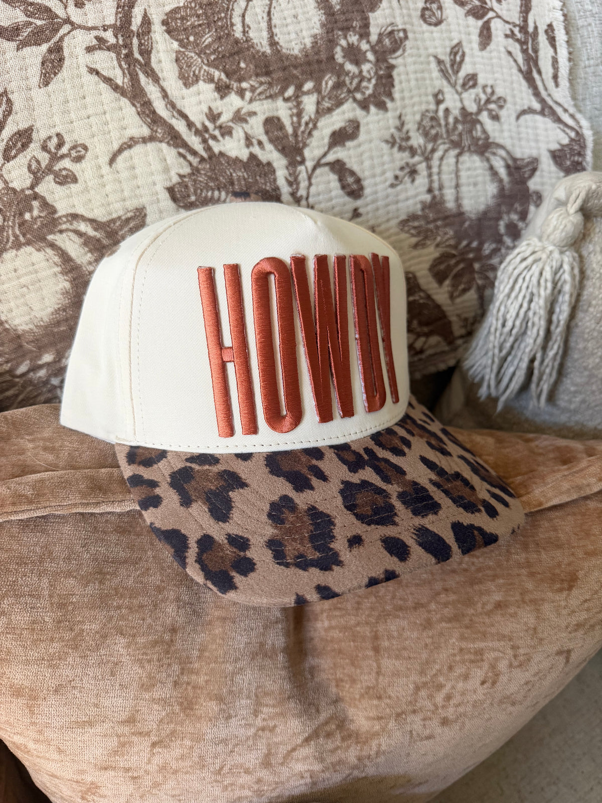 Faux Embroidery Trucker - Howdy
