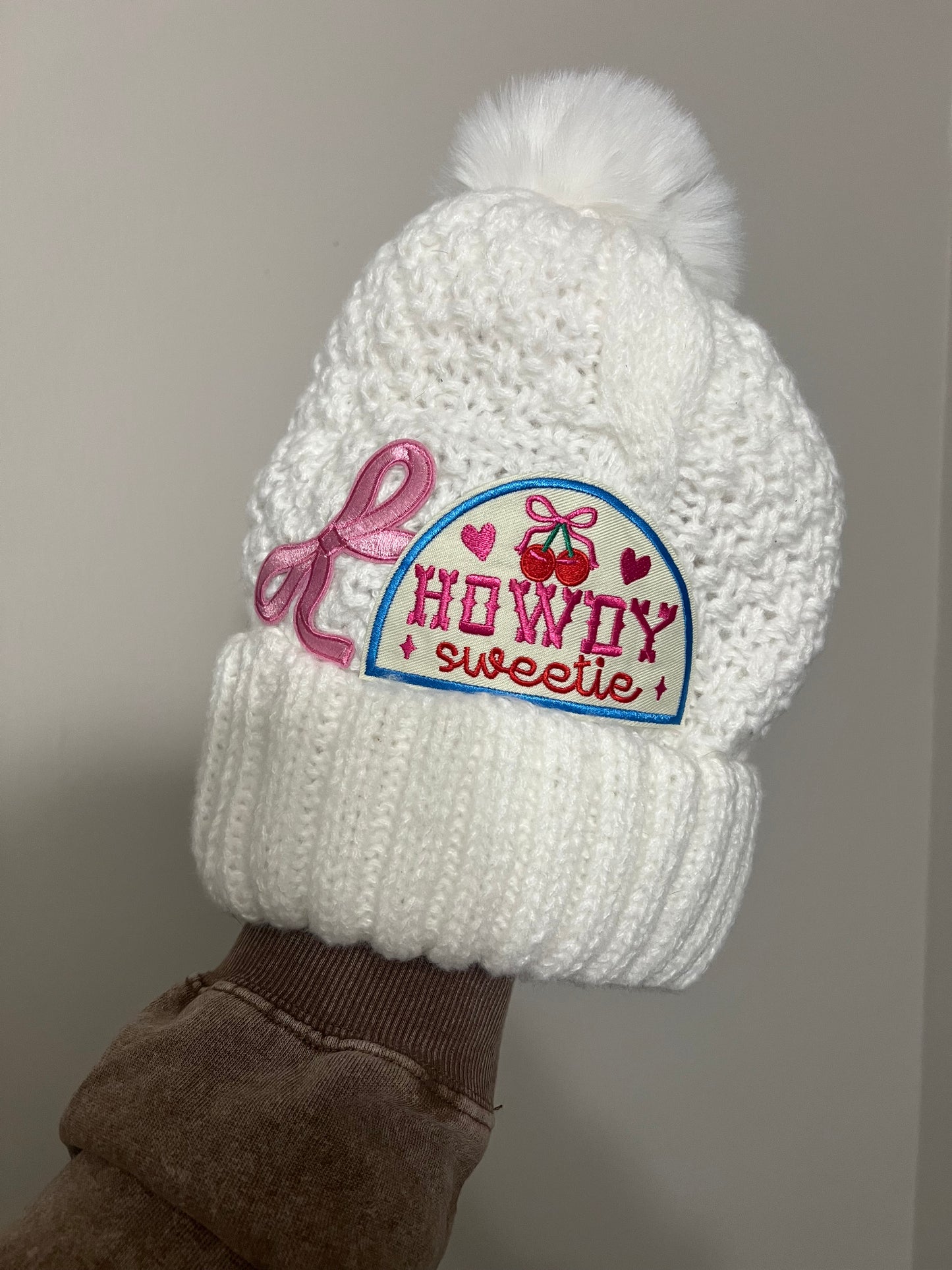 “Howdy Sweetie” Fleece Lined Beanie