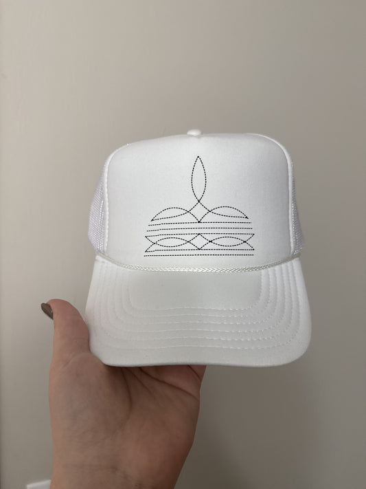 Boot Stitch Trucker Hat