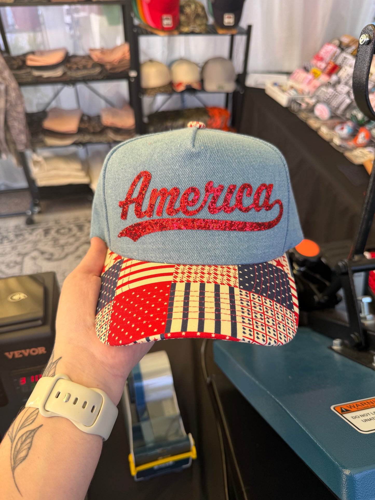 Patch Work America Hat